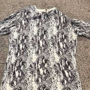 Black and White Snake Print shirt